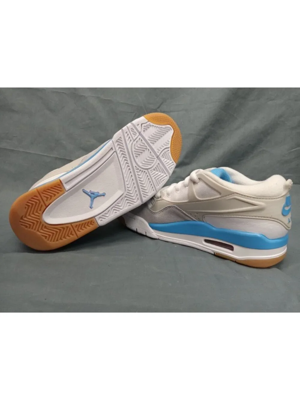 Nike Boys Air Jordan 4 RM (GS) Sneakers Mesh White Blue Size 7 NEW NO BOX!